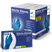 Nitrile Gloves  Disposable Gloves  Comfortable  Powder Free  Latex Free | 100-1000 (Small  Case)