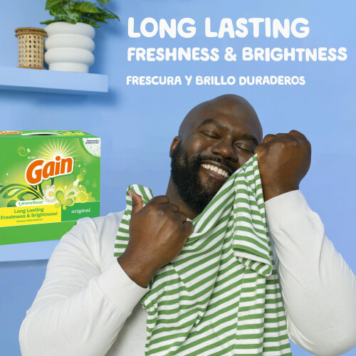 Gane Powder Laundry Detergente Aroma original 167 cargas 154 oz 1