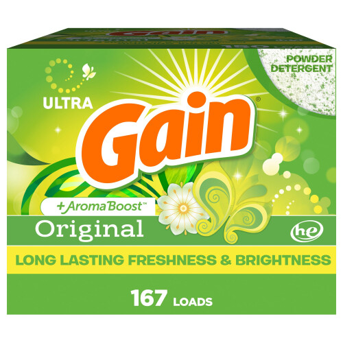 Gane Powder Laundry Detergente Aroma original 167 cargas 154 oz