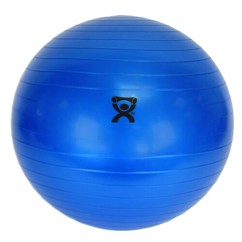 CanDo Inflatable Exercise Ball - Blue 41.3""""  Durable Extra Thick Non-Slip Stability Ball for Core Workouts  Yoga  Pilates  Active Seating  Physi