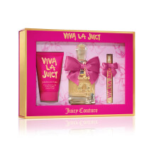 Juicy Couture 3 Piece Fragrance Set Viva La Juicy Eau De Parfum  Women's Perfume Set Includes EDP Spray Perfume  Mini Perfume & Body Lotion - Flo