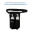 ForPro Double Bottle Holster Kit Features Durable Cordura Fabric Adjustable Strap Includes Two 8 Ounce Bottles Black 2