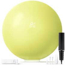 Boule de Yoga Greater Goods 75cm Anti-Eclatement pour Pilates, Stabilité, Grossesse & Entraînements, avec Pompe, Vert Avocat