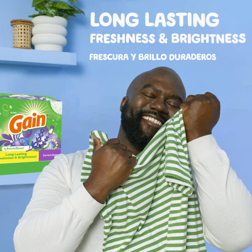 Gain Powder Laundry Detergent, Lavender Scent, 133 Loads, 123 OZ 1