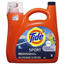 Tide Plus Febreze Fresh Sport Ochrana proti zpachu HE Turbo Clean Tekut prac prostredek Aktivn sve vune (89 dvek) 138 Fl Oz - Balen se mue l