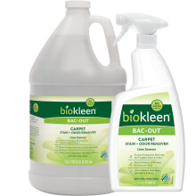 Biokleen Bac-Out pletfjerner til tppetj - 32 Ounce and Gallon Refill - Enzymatisk til pletter til kledyr Vasketj Bleer Vintpper og mere milj