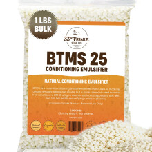 33. PARALLEL | BTMS 25 (1 Pfund / 16 Unzen) Konditionierungsemulgator | Behentrimonium Methosulfat Cetearyl Alcohol Emulgierender Conditioner | (1 PF