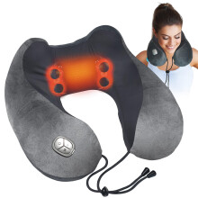 Almofada massageadora de pescoo CuPiLo com calor - FSA ou HSA elegvel porttil Shiatsu massagem no pescoo para alvio da dor Almofada aquecida