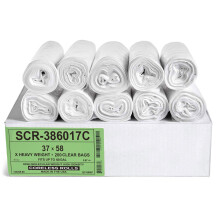 Aluf Plastics de 55-60 galones Bolsas de basura de la serie Valor de series de reduccin de alta densidad 17 Micrn (equiv) - Detenido para el papel