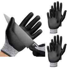 NoCry Professional Cut Resistant Work Gloves for Men and Women with Firm Grip and Waterproof Palms - Touchscreen Tips & Reinforced Thumb - Ideal