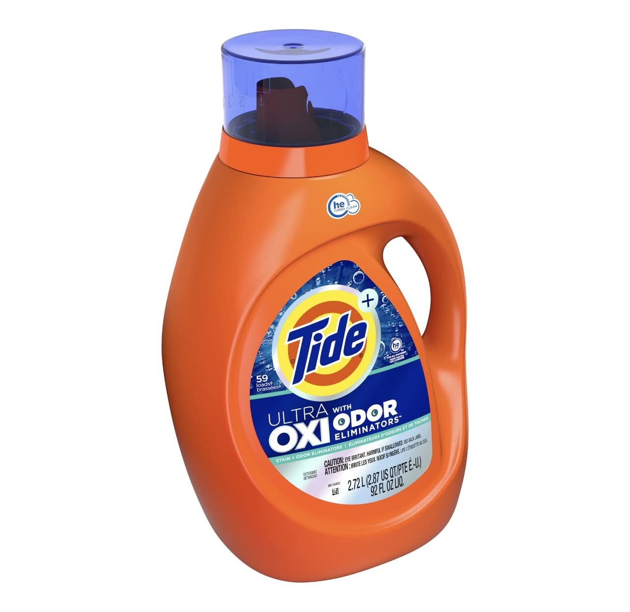 Tide Ultra OXI with Odor Eliminators Liquid Laundry Detergent 92 oz ...