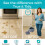 TRUE & TIDY Quadrat Wischmopp & Eimer System - Dualkammer für Sauberes & Schmutziges Wasser 3