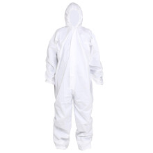 SYINE 5-pack 2XL Engångsskyddsoverall med Huva, Elastiska Ärmar för Spraymålning