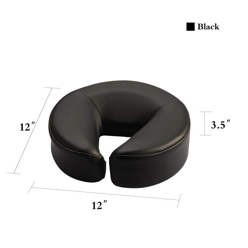 Master Massage Universal Face Cushionface Pude til Bordsort 1 count Sort 1