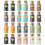 KHOCOEE 24 Kristallflaskor med Stenar och Healing Stenar, Chakra Healing Stenar Set 1