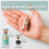 KHOCOEE 24 Kristallflaskor med Stenar och Healing Stenar, Chakra Healing Stenar Set 3
