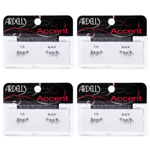 Ardell Ardell Accent Lashes 318, 4 Pack 1