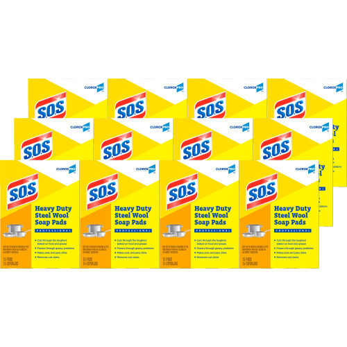 Sabonetes de l de ao CloroxPro S.O.S 15 ct. Pacote de 12 (pacote pode variar)