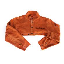 EULANGDE Capa de Soldadura de Cuero Resistente al Calor para Hombre y Mujer (Marrón, Mediana)