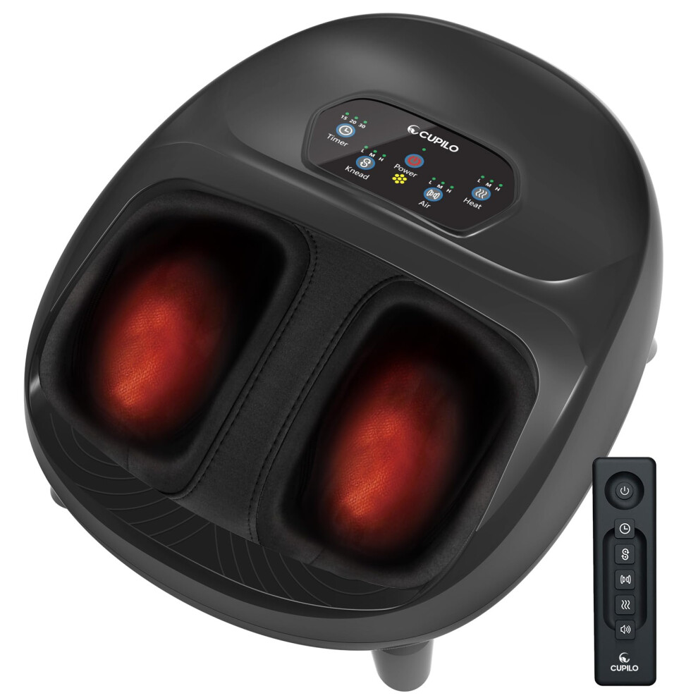 Cupilo Foot Massager For Plantar Fasciitis Fsa Hsa Eligible Upgraded Full Foot Shiatsu Massage Remote Control Multi-Level Settings Feet Massag