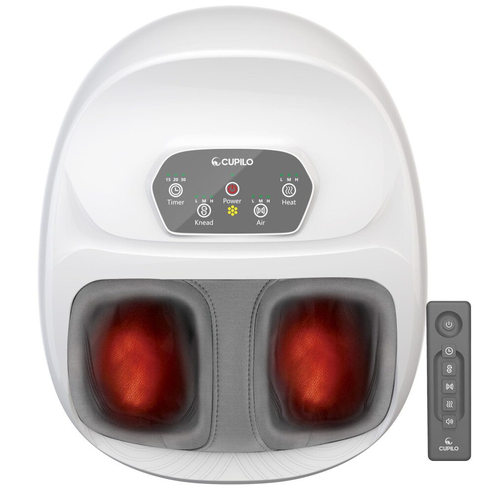 Cupilo Foot Massager For Plantar Fasciitis Fsa Hsa Eligible Upgraded Full Feet Shiatsu Massage Remote Control Multi-Level Settings For Neuropat