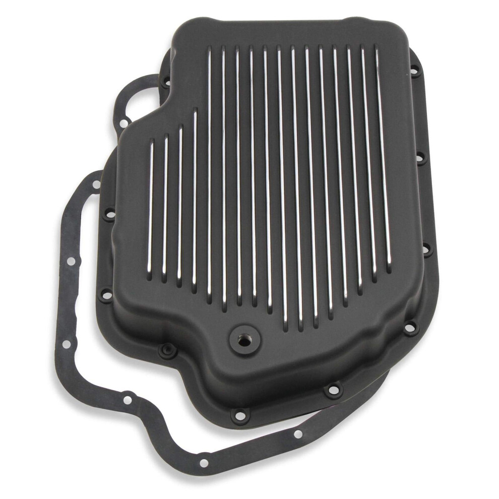 Mr Gasket Automatic Transmission Oil Pan Gm Th-400 Aluminum Black 090127027189