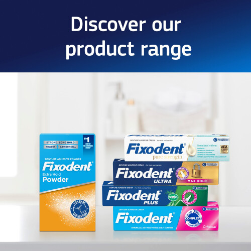 Fixodent Complete Original Denture Adhesive Cream  2.4 oz  3 Pack (Packaging May Vary) 2