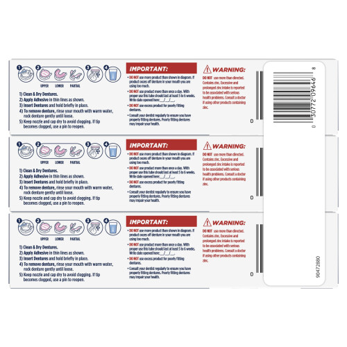Fixodent Professional Adeziv pentru Proteze, 1.8 oz, Pachet de 3 1