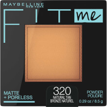 Maybelline Fit Me Matte + Poreless Geperst Poeder Makeup & Instapowder, Natuurlijke Tan, 1 Stuk