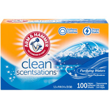ARM & HAMMER Fabric Softener Sheets 100 sheets Purifying Waters