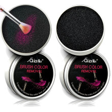 TailaiMei 2er-Pack Farbentfernungs-Reinigungsschwamm zum schnellen und einfachen Reinigen von Make-up-Pinseln und Puder ohne Wasser oder chemische L