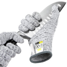 Gants de Cuisine Ultra Durables Résistants aux Coupures - Protection Niveau 5; Gants Sûrs pour Aliments