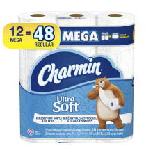 Charmin Ultra Soft Toilettenpapier Mega-Rollen, 12 Stόck