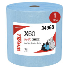WypAll General Clean X60 Multi-Task puhdistusliinat (34965) Jumbo Roll Blue 1 100 arkkia / rulla 1 rulla / kotelo