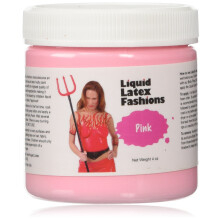 Pintura Corporal de Látex Líquido Rosa 4 Oz, Sem Amónia, Sem Odor, Fácil de Aplicar e Remover