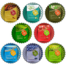 (Entel) 72 Stck VEGGIE Combo-Pack Premium koreanisches Gesichtsmaskenblatt (9 Arten x 8 Stck) Fnf frei von Chemikalien: kein Paraben, kein Silikon