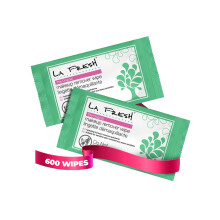 La Fresh Salviette struccanti detergenti per il viso Custodia di salviette per il viso da 600 ct con vitamina E per trucco waterproof