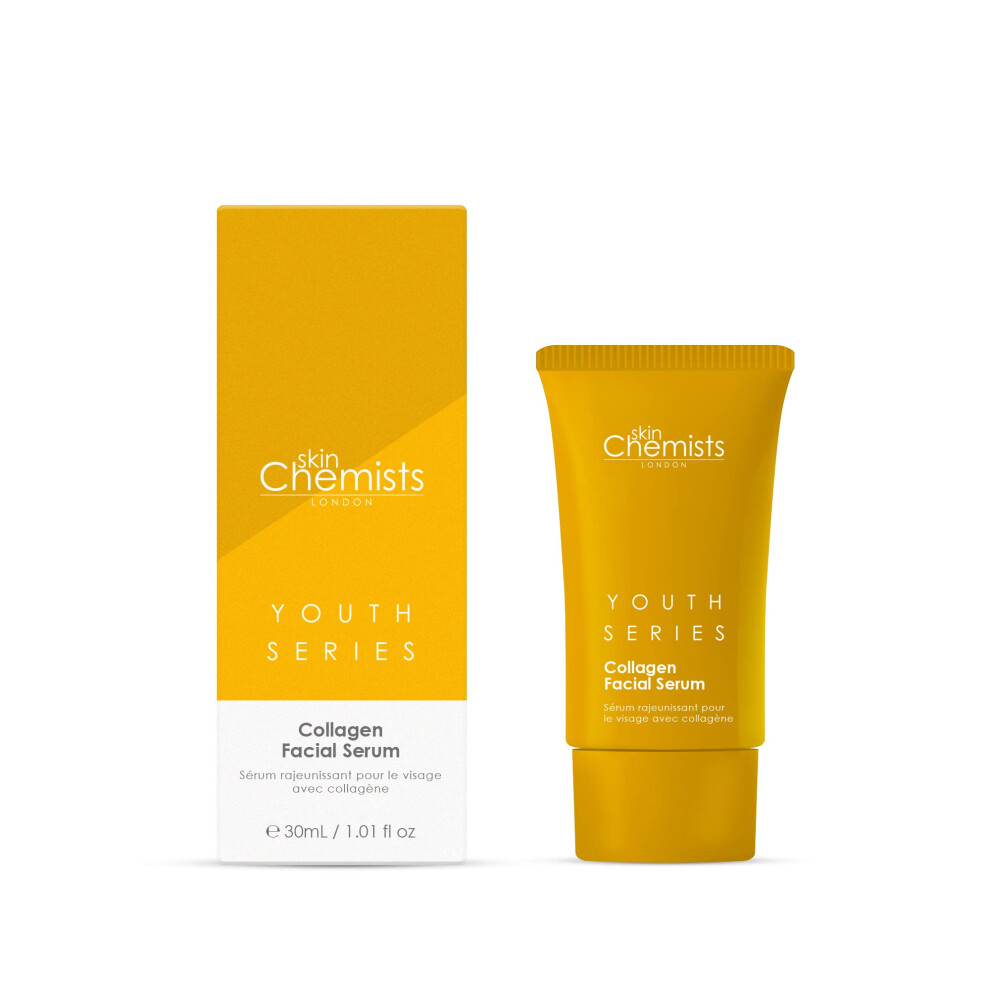 Skin Chemists Collagen Face Serum | Anti Aging Collagen Serum For Face Reduces Wrinkles & Fine Lines | Plant Based Formula With Marine Amino Acid