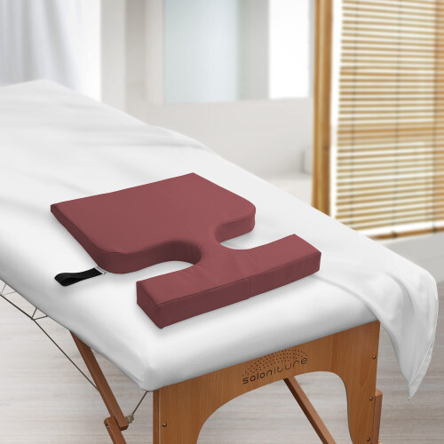 Cuscino Comfort per Donne Saloniture - Cuscino Wedge per Massaggi, Borgogna 1