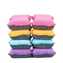 UPSTAR Microfiber Scrubber Spons Krasvrije Keuken Scrubbies Afwas- en Badkamersponzen Maat.S Pak van 8