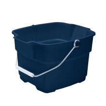 Rubbermaid Roughneck Fyrkantig Hink, 15 Quart, Blå, Hållbar Hink för Städning och Förvaring