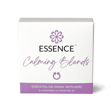 Essence Nasaldiffusor | Ätherisches Öl Ring | Silikon Naseninhalator Set (Beruhigende Mischungen)