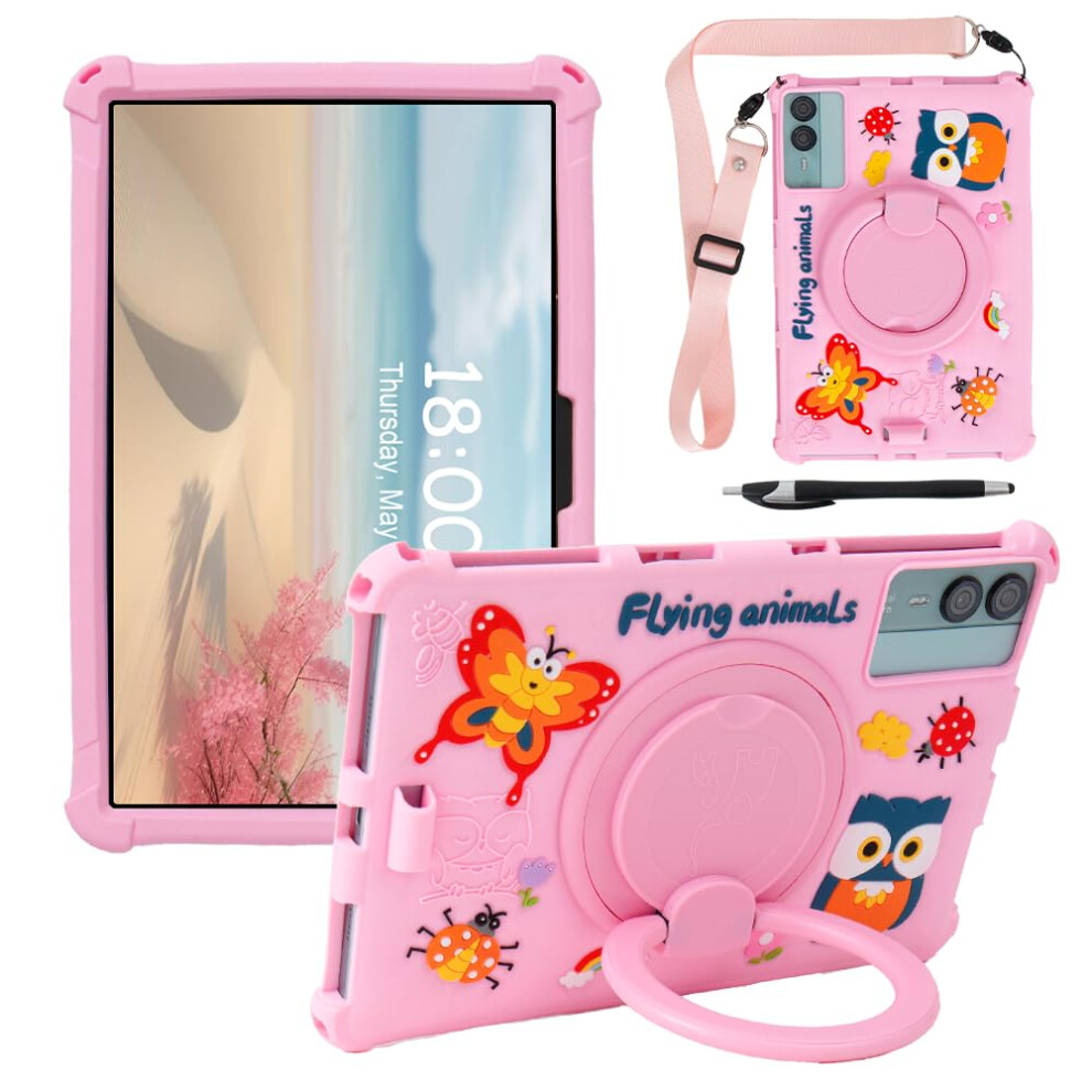11Inch Android Tablet Case Universal Cute Cartoon Case For Apolosign, Doogee, Blackview, Pritom, Ecopad, Aocwei, Teclast 11Inch Tablets (Pink) Pink 820064772862