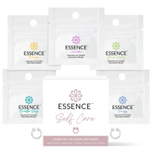 Essence Nasaldiffusor Selbstpflege-Set - Silikon-Nasenringe für Stress, Energie & Klarheit
