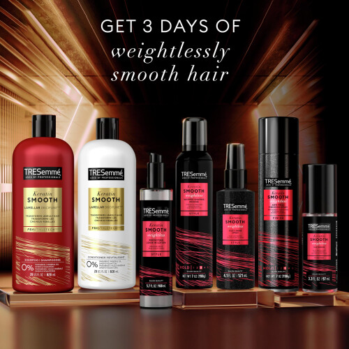 TRESemm? Whipped Shaping Mousse Keratin Smooth for Instant Hydration  Weightless  7 oz 2