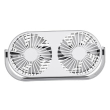 Dual Head Fan Night Light Desk Fan Usb Rechargeable Led Light for Home Office