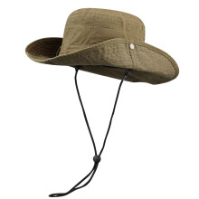 Fishing Sun Boonie Hat Safari Cap Outdoor Hunting Camping Hat with Chin Cord Wide Brim Cowboy Bucket Hat