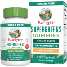 MaryRuth's, Supergreens Gummis, Zuckerfrei, Zitrone Limette Orange, 60 Gummis