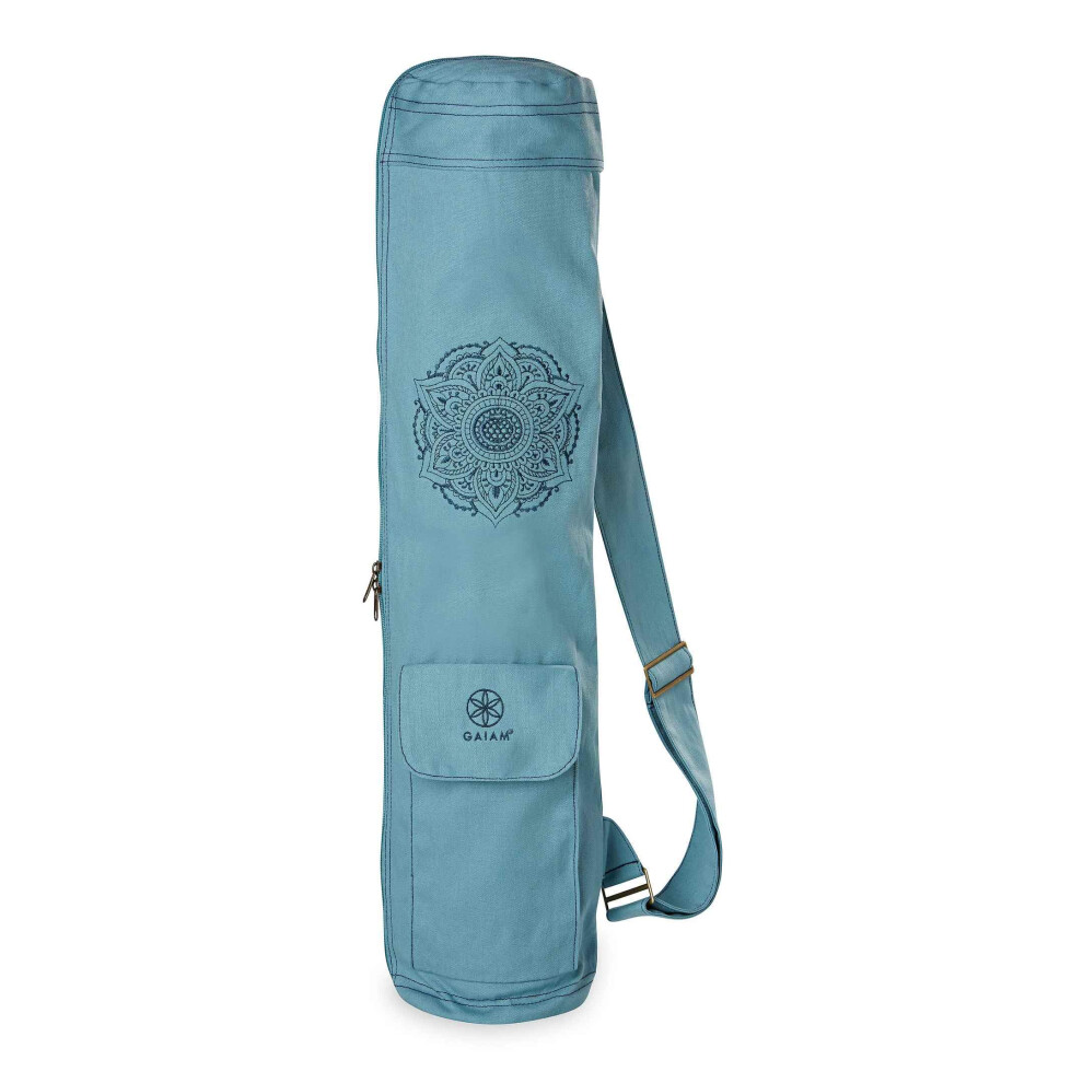 gaiam Embroidered cargo Yoga Mat Bag  Niagara  30 L x 6 Diameter