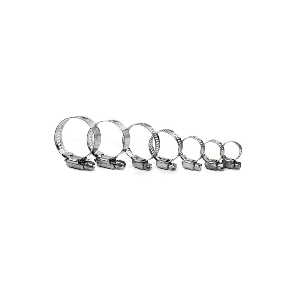 60Pcs/Set 1016Mm Stainless Steel Hose Clamps Box Spring Fuel Oil Water Hose Clip Pipe Tube Band Clamp Fastener Assortment Kit 820064773265